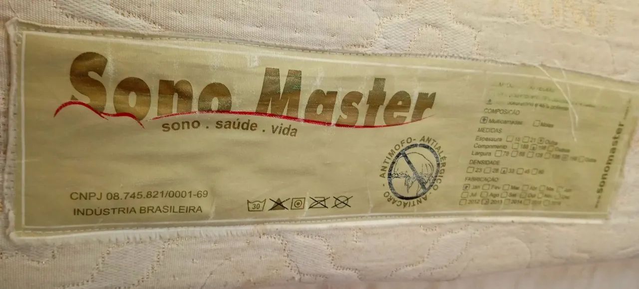 Excelente Colchão com box bipartido QUEEN SIZE - Foto 5