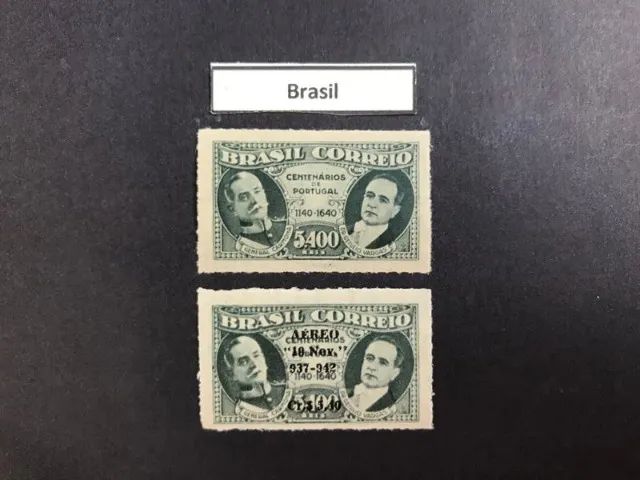 Dupla Selos Postal Novos Selos de Carta Filatelia RHM C-163/A-145