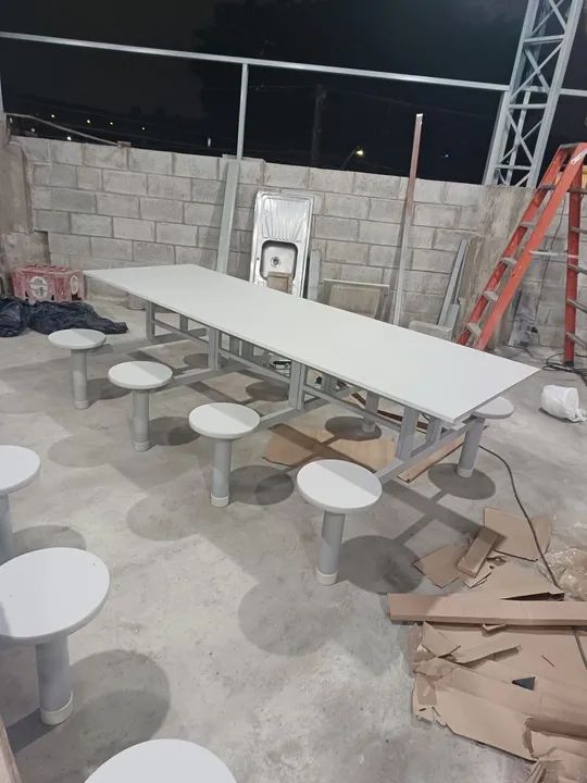 Mesas de refeitórios de 4 A 8 lugares,veja preços na Descrição  - Foto 3