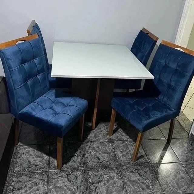 Sala de Jantar 1,20m com 4 Cadeiras Londres tt43 - Foto 2