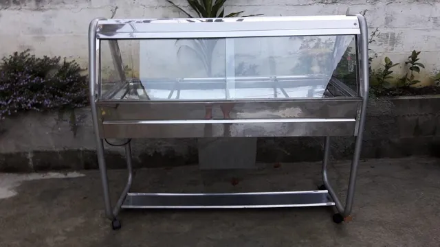 Buffet Inox Refrigerado . Motor 110v. Marca Ibet. fechada em vidro