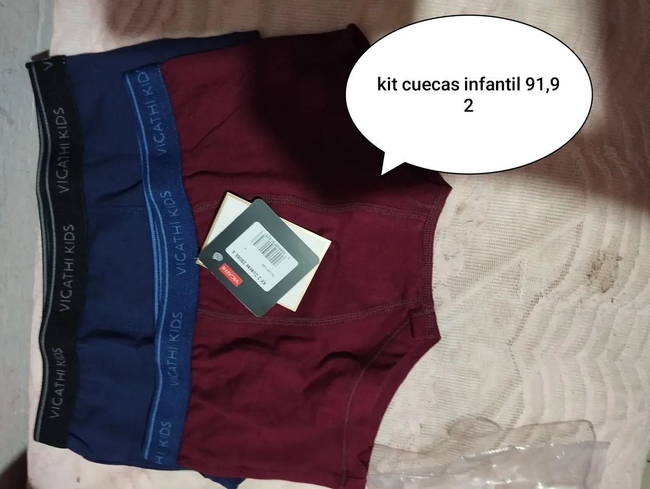 Lingerie cuecas infantil e adulto 