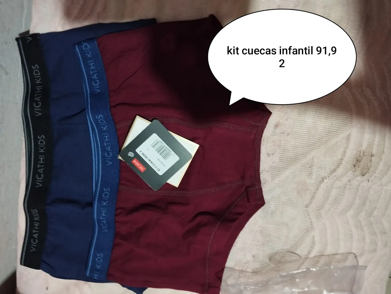 Lingerie cuecas infantil e adulto