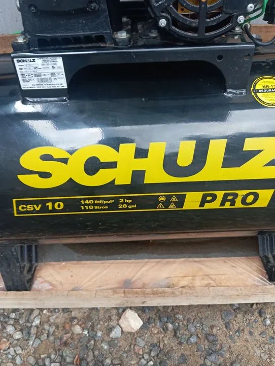 Compressor de ar Schulz CSV 10 - 140 PSI - Novo - Foto 4