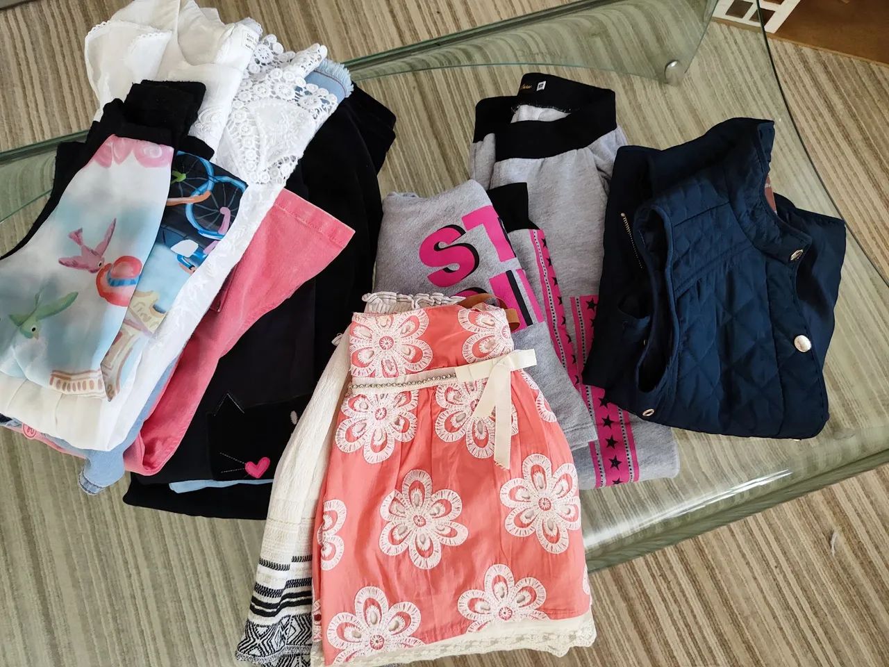 Lote de Roupas Infantis - Menina - Diversos Tamanhos