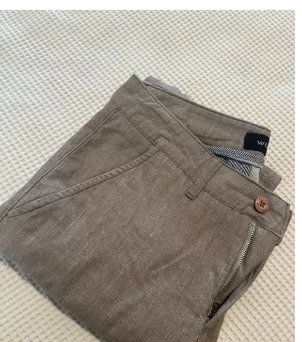 Calça bege bolso faca Wolner - Foto 2