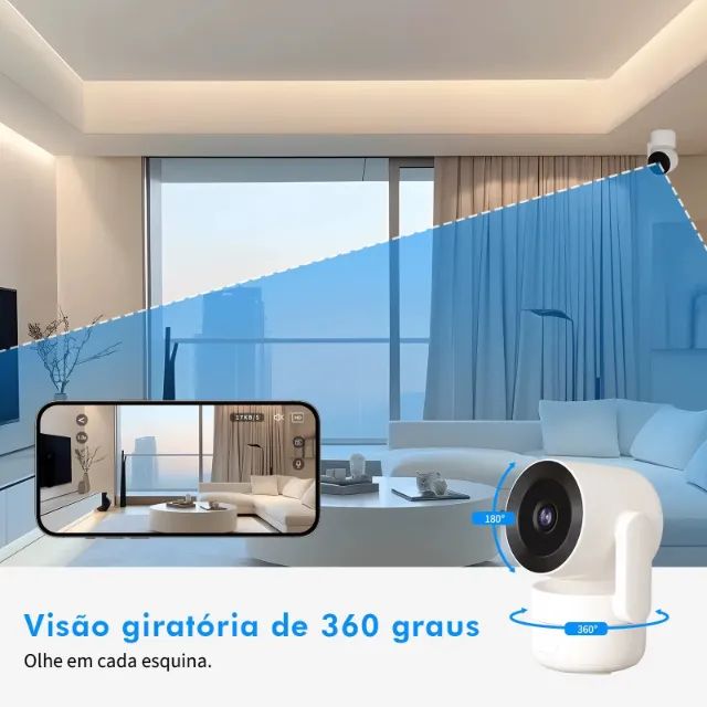 Camera Seguranca Wifi?Cameras Vigilância Wifi?Camera de Segurança?Camera Wifi 360  - Foto 3