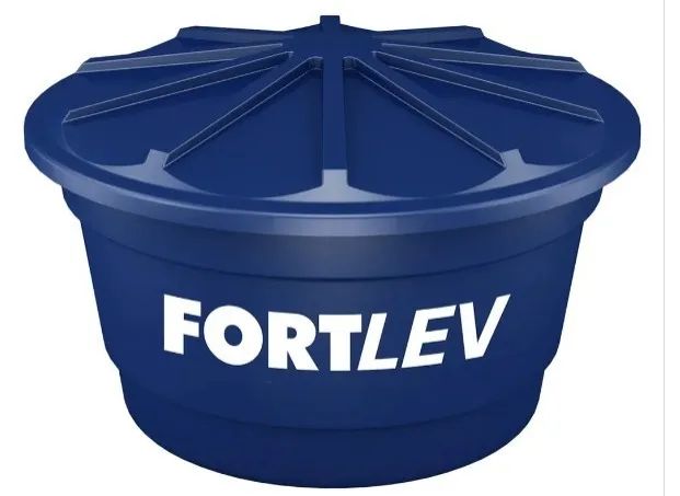 Caixa D'água Polietileno com Tampa 1000LT - Fortlev