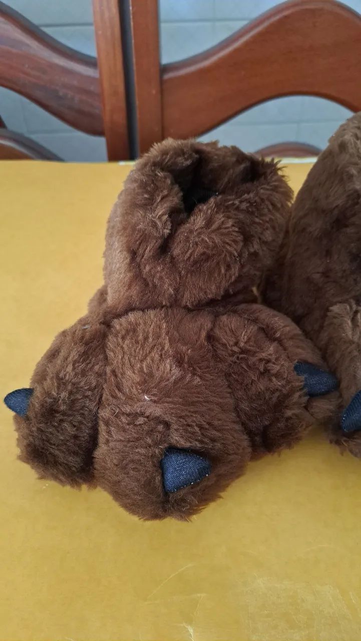 Pantufas de Urso - Conforto e Diversão para os Pequenos! - Foto 3
