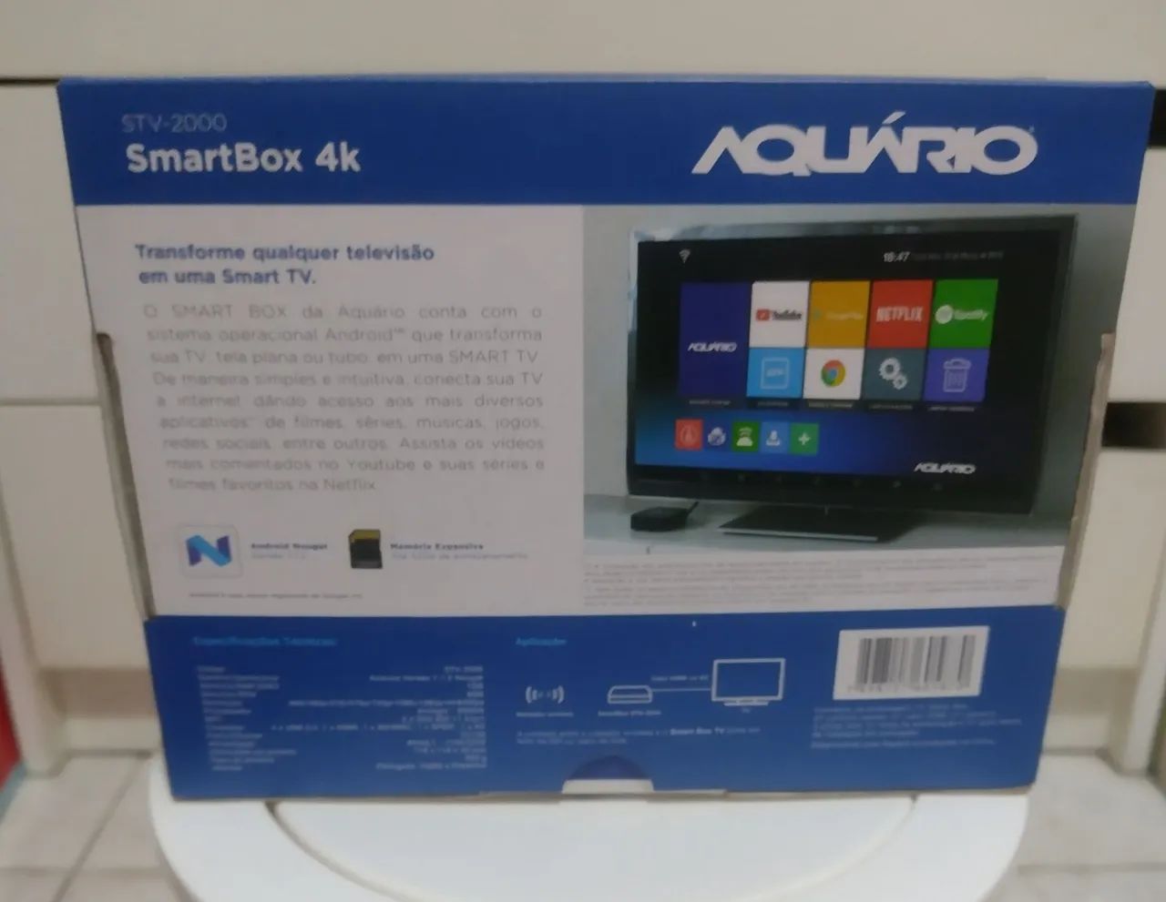 Smart TV Box 4K Aquário STV 2000 - Foto 2