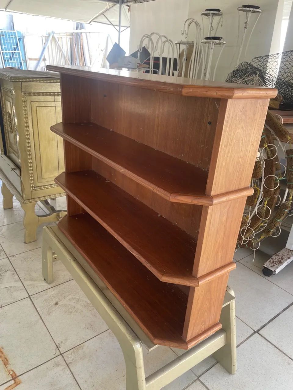 Rack de Madeira - 4 Prateleiras