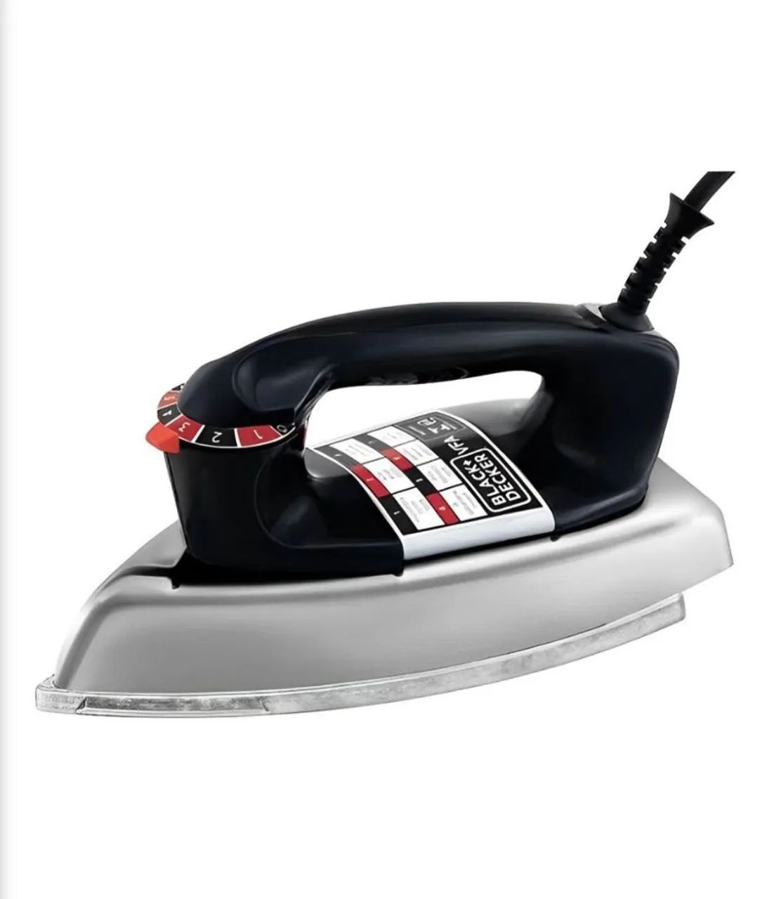 Ferro de Passar Roupas Black e Decker VFA1110 - 7 níveis de temperatura, Passa a Seco