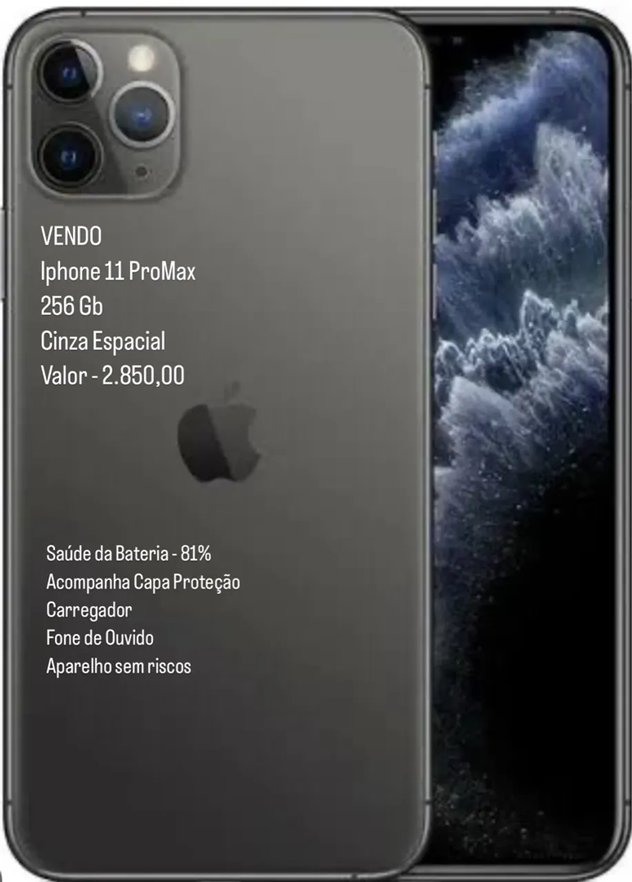 iPhone 11 ProMax - 256 Gb - Excelente estado de conservação