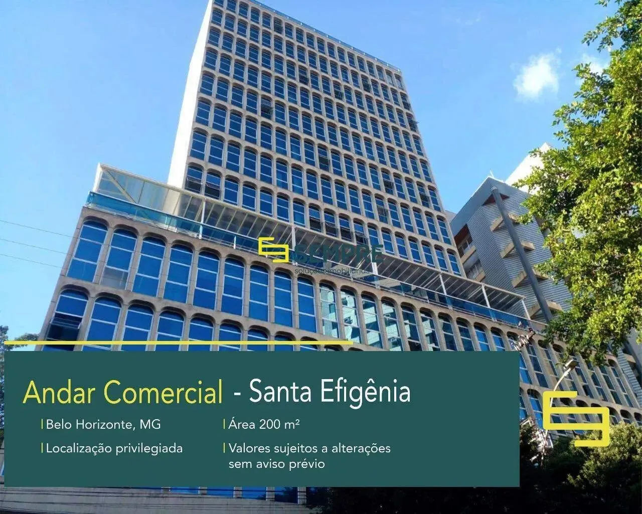 Andar comercial para alugar no bairro Santa Efigênia em BH