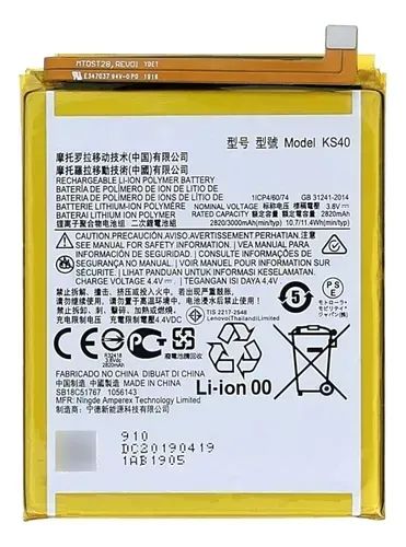Bateria Motorola Moto E6 E6s E6i E6 Play Xt2029 Ks40