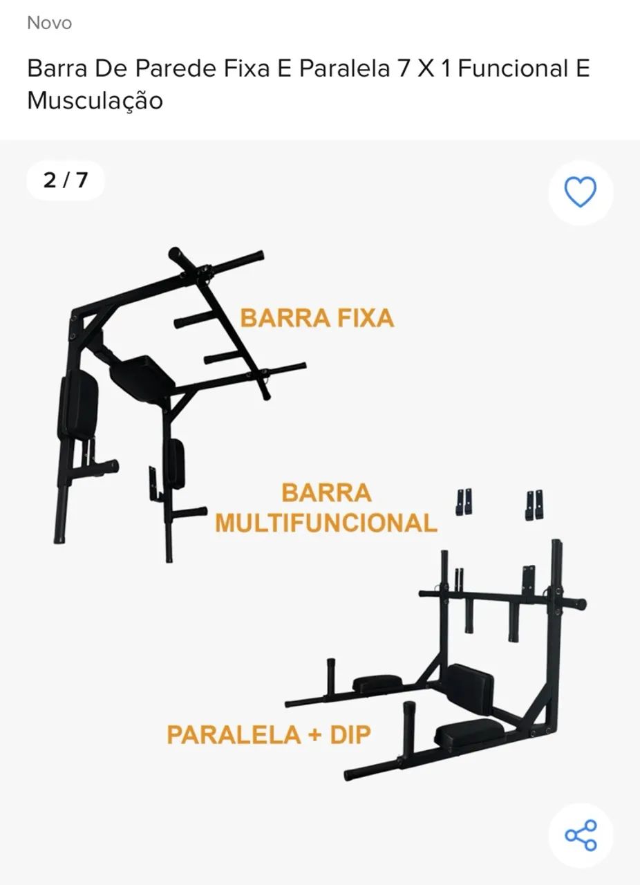Barra Fixa, Paralelas e Apoio - Foto 3