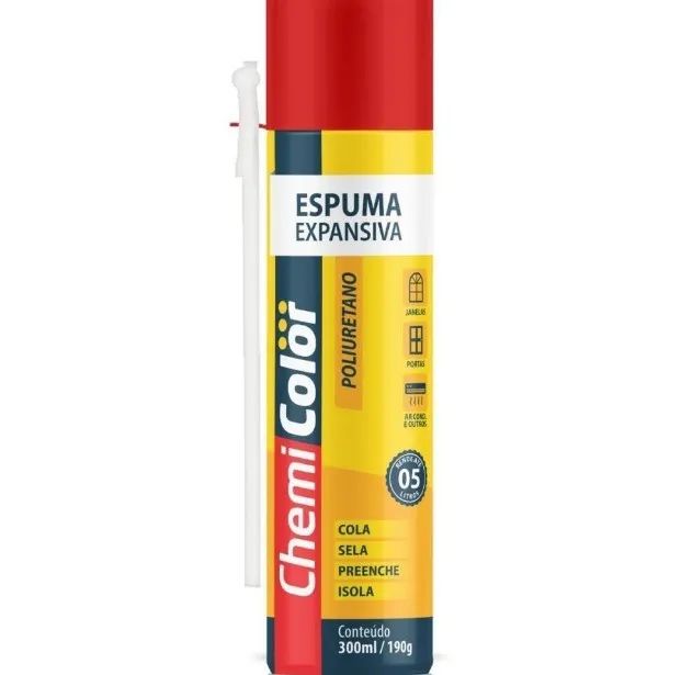 Espuma Expansiva de PU 300ml Chemicolor  - Foto 2