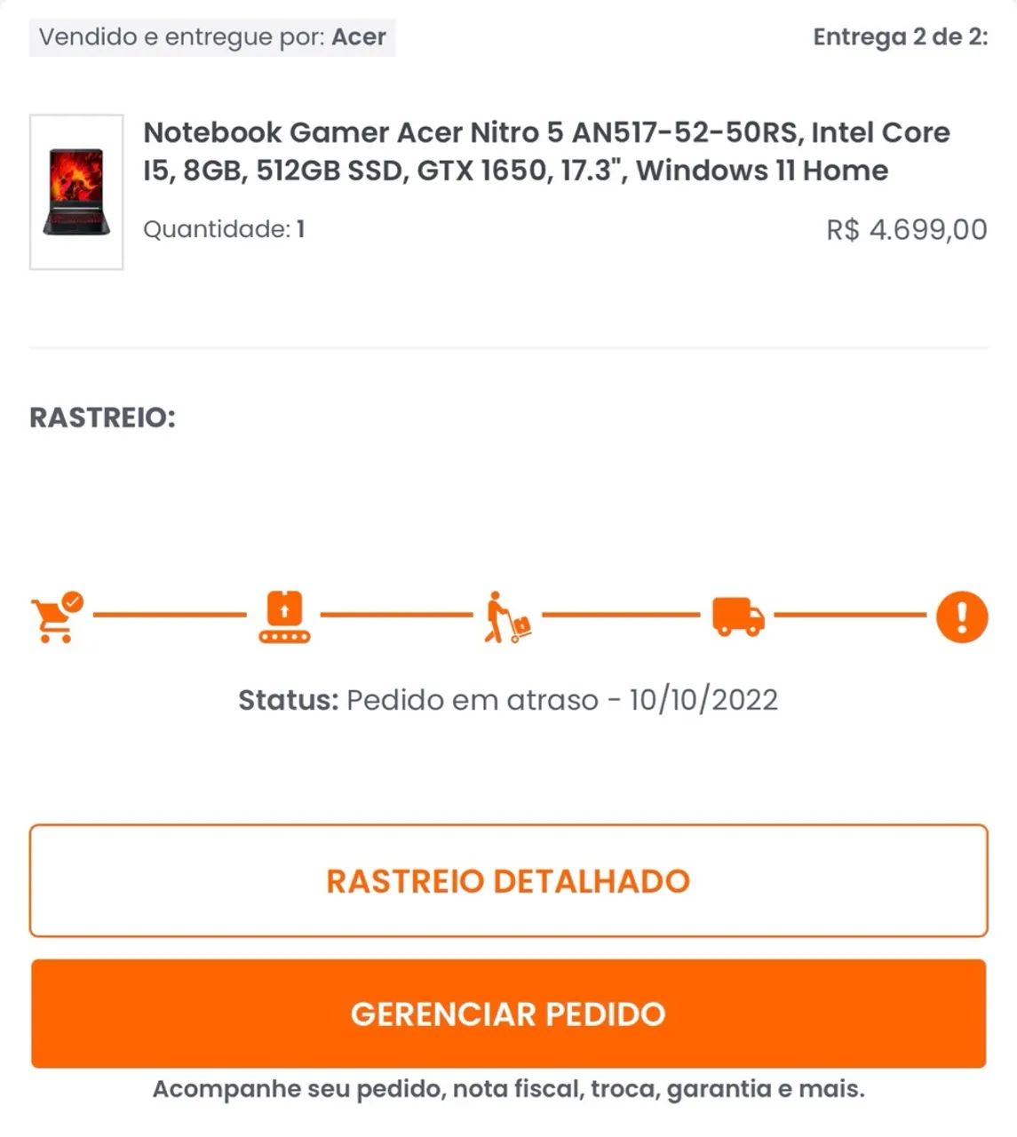 Acer nitro 5 - 17' - Foto 2
