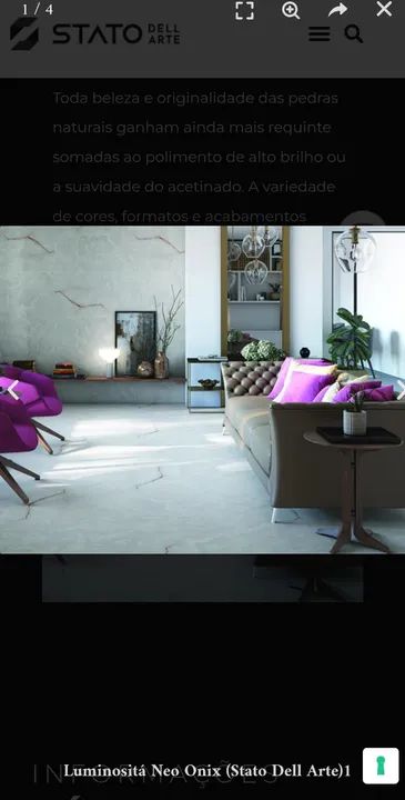 Porcelanato Luminositá Neo Onix polido 80×80cm - Foto 2