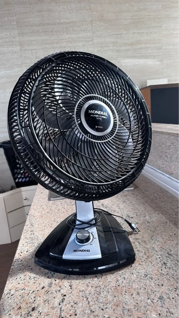 Ventilador mondial 40cm super turbo vtx 8 pás
