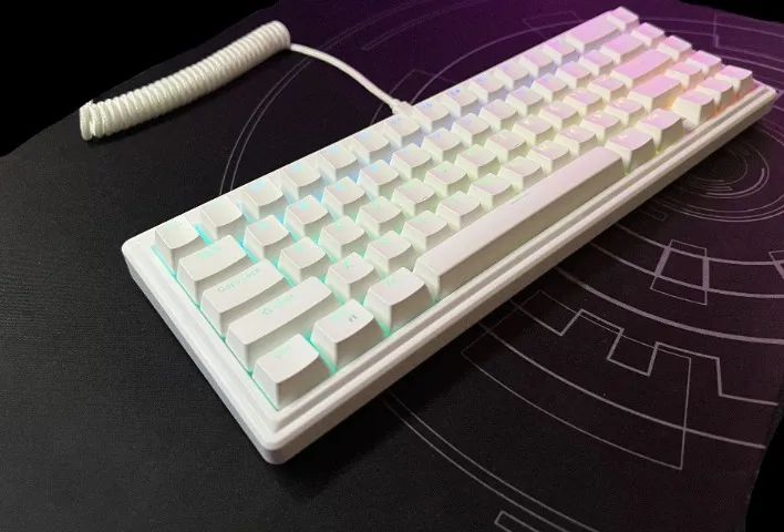 Teclado Ciy Gas67 Branco Switch Akko Jelly White Lubrificado - Foto 2