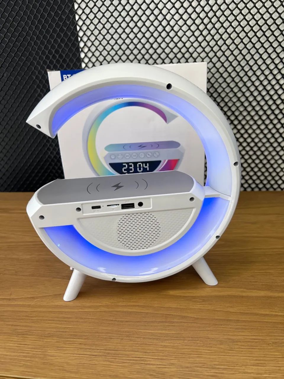 Luminária de Mesa LED com Bluetooth e Carregamento - Foto 5