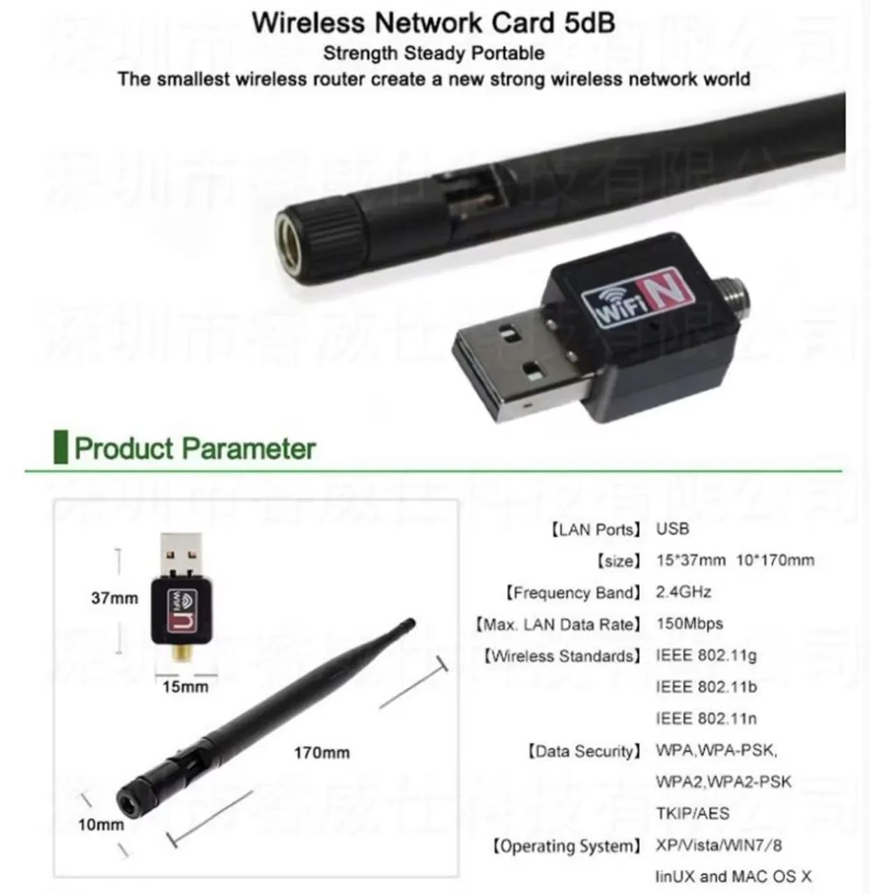 Adaptador Wireless USB de Alta Velocidade - Foto 3