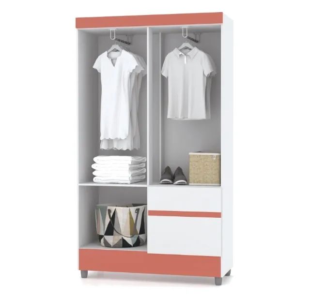 Guarda Roupa 4 Portas 2 Gavetas Novo entregamos - Foto 2