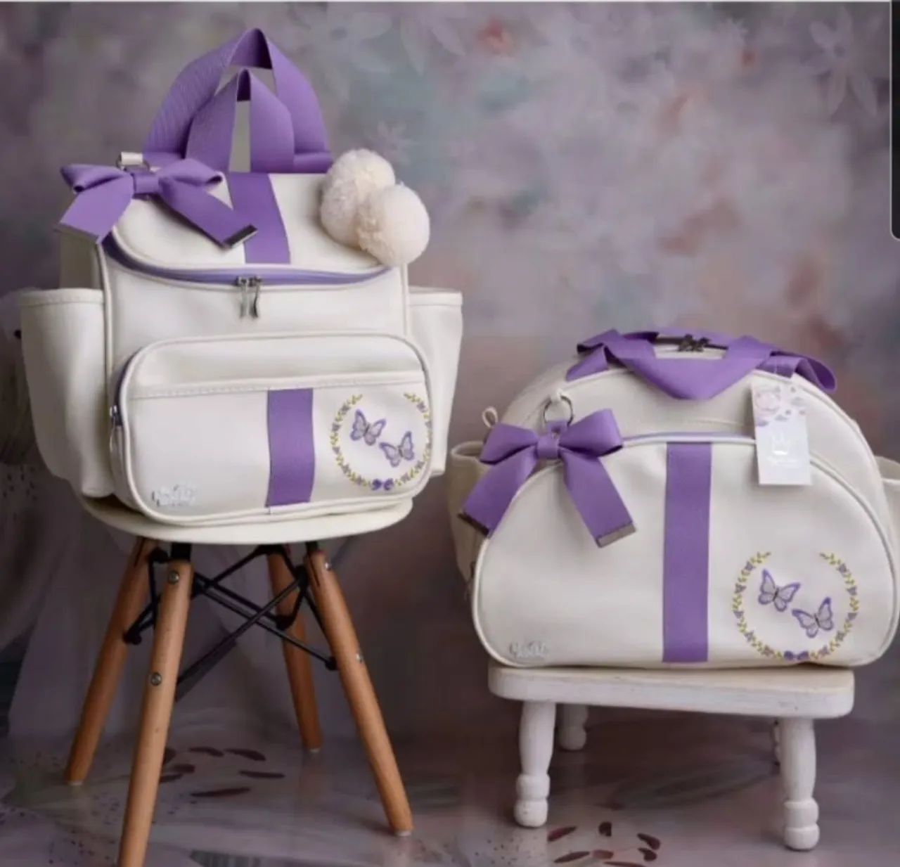 Kit de bolsas maternidade - borboletas