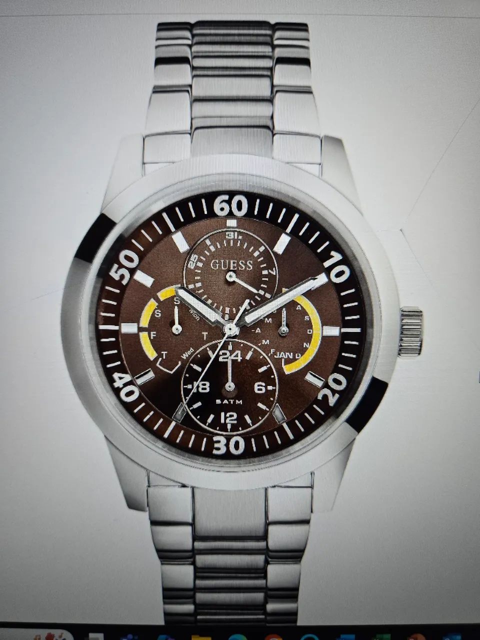 Relógio Guess Masculino - Pulseira aço