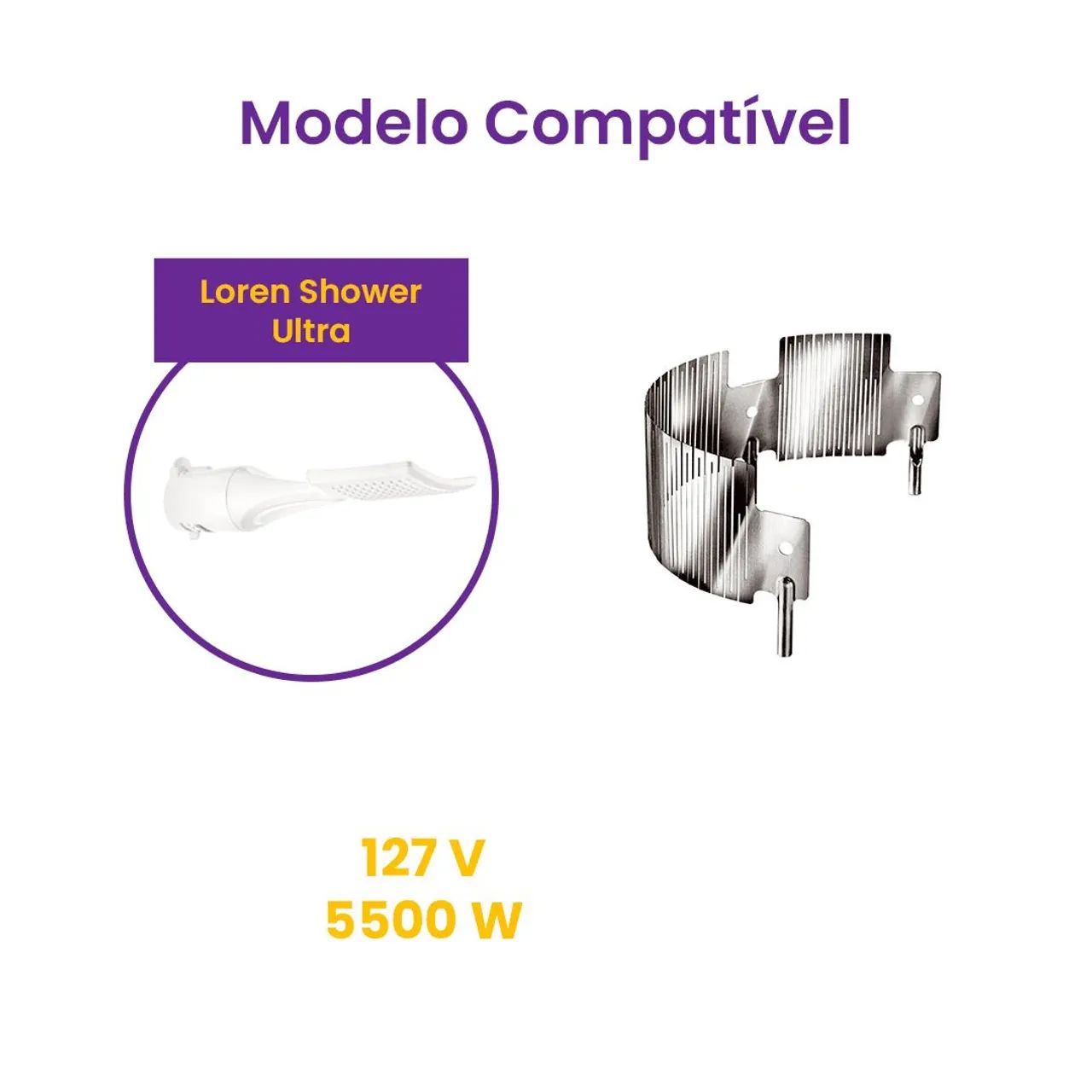 Resistência Loren Shower Ultra Lorenzetti  - Foto 4
