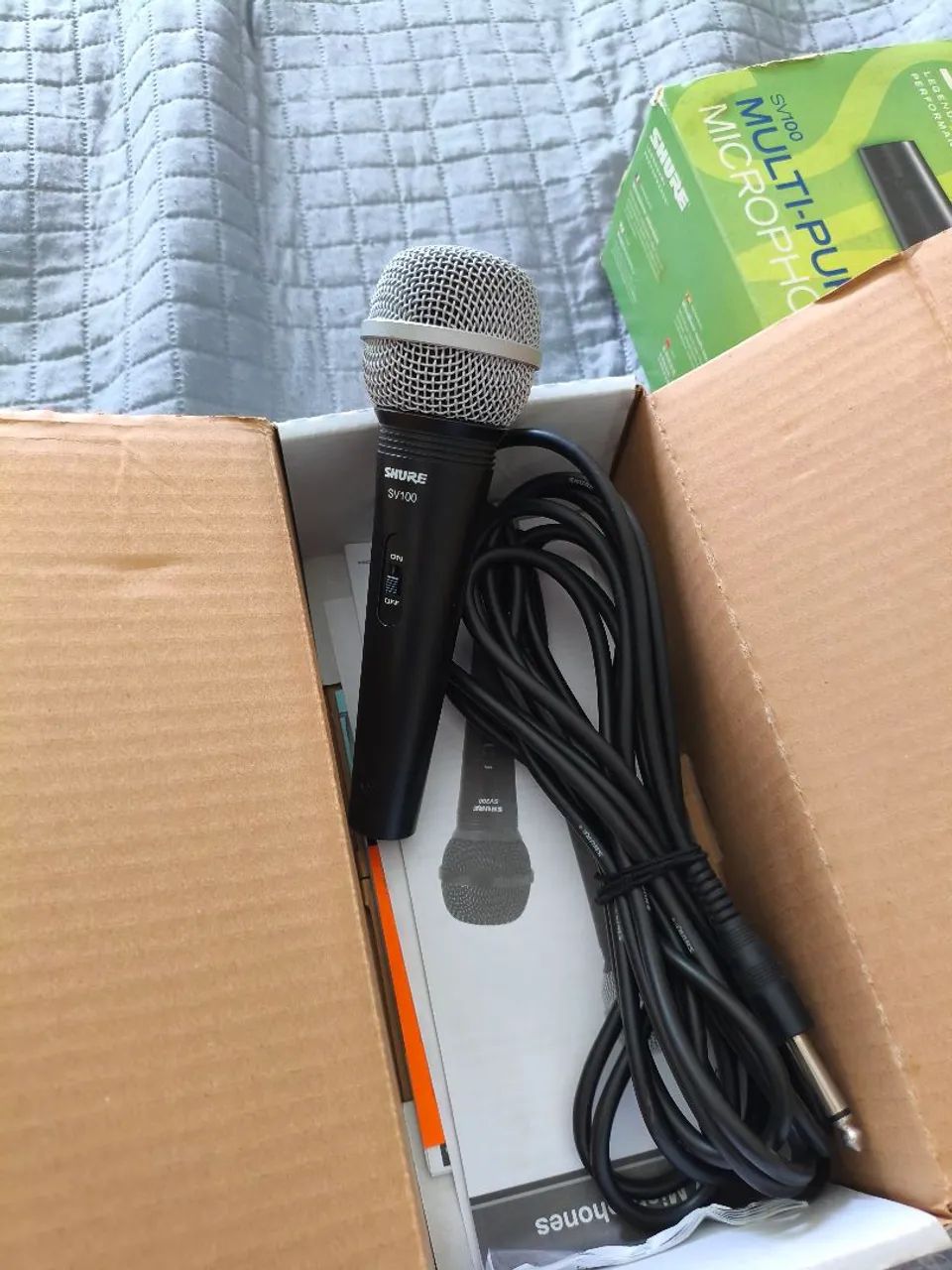 Microfone multi purpose Sv100 Shure com cabo semi novo  - Foto 3