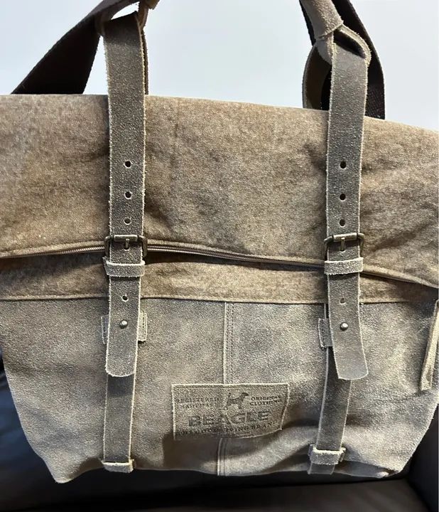 Bolsa de Ombro em Couro Cru Original  - Foto 4