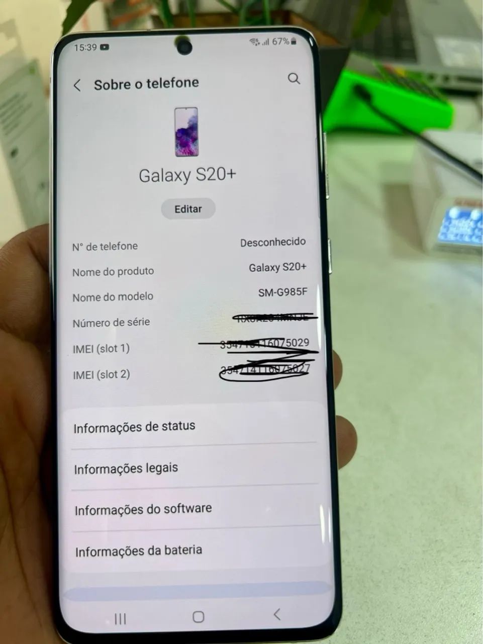 Samsung galaxy s20 plus 