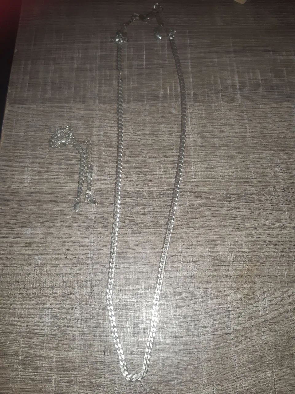 Corrente de Prata Masculina e pulseira  - Foto 3