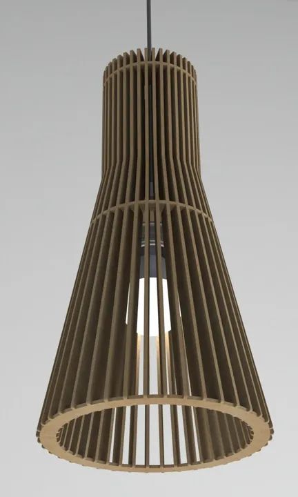 Luminaria de teto em MDF