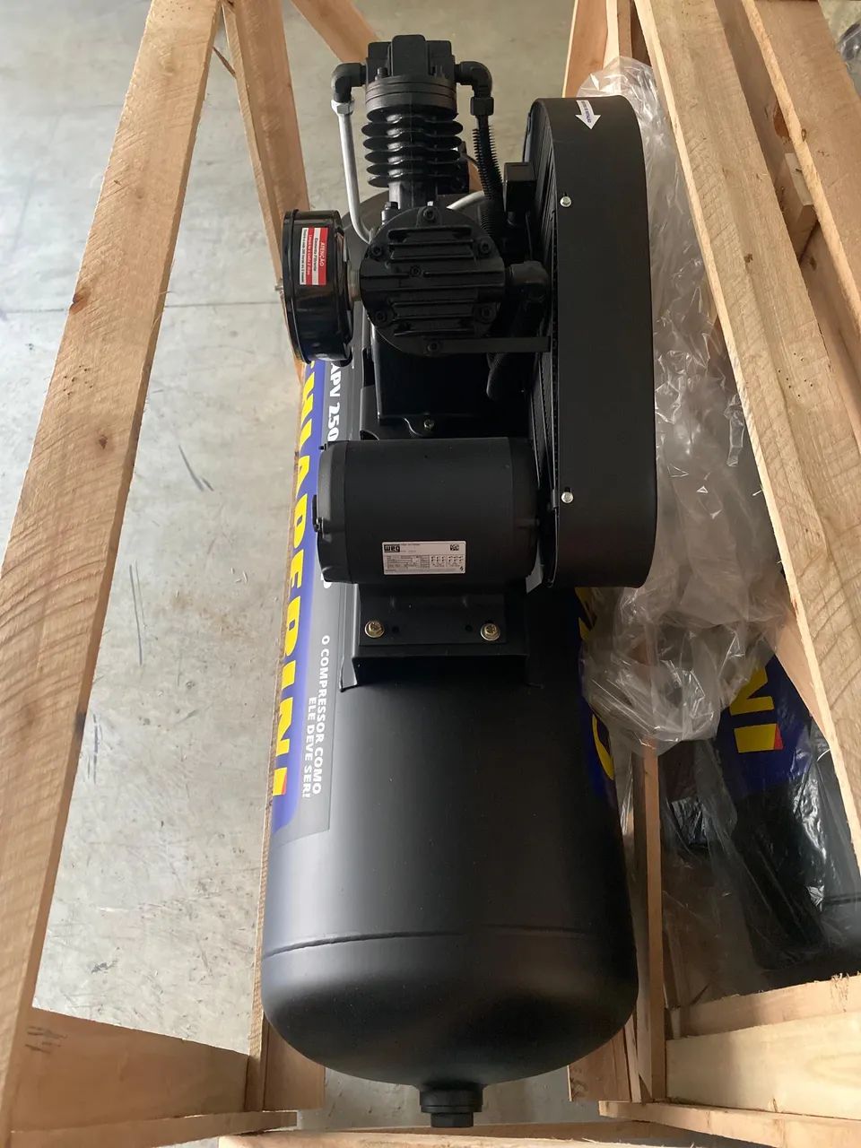 Compressor 250L Chiaperini 20pcm Motor 5CV Industrial 175psi - Novo  - Foto 5