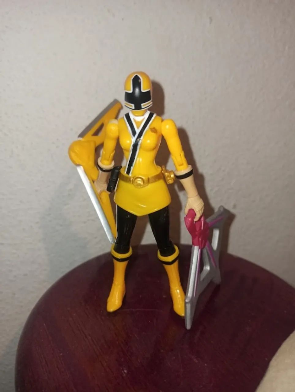 Boneco Power Ranger Amarela Samurai - Bandai