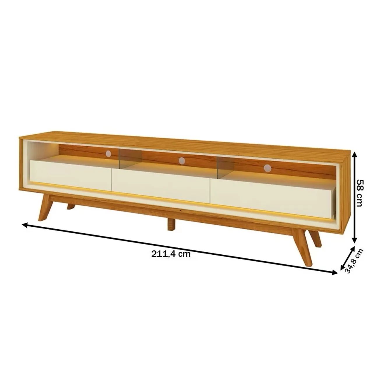 Rack Requinte 100% MDF - com Led - Promoção  - Foto 2