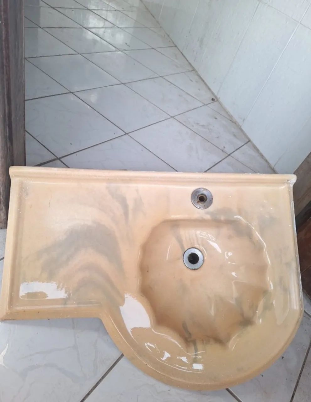 Pia de mármore para banheiro 