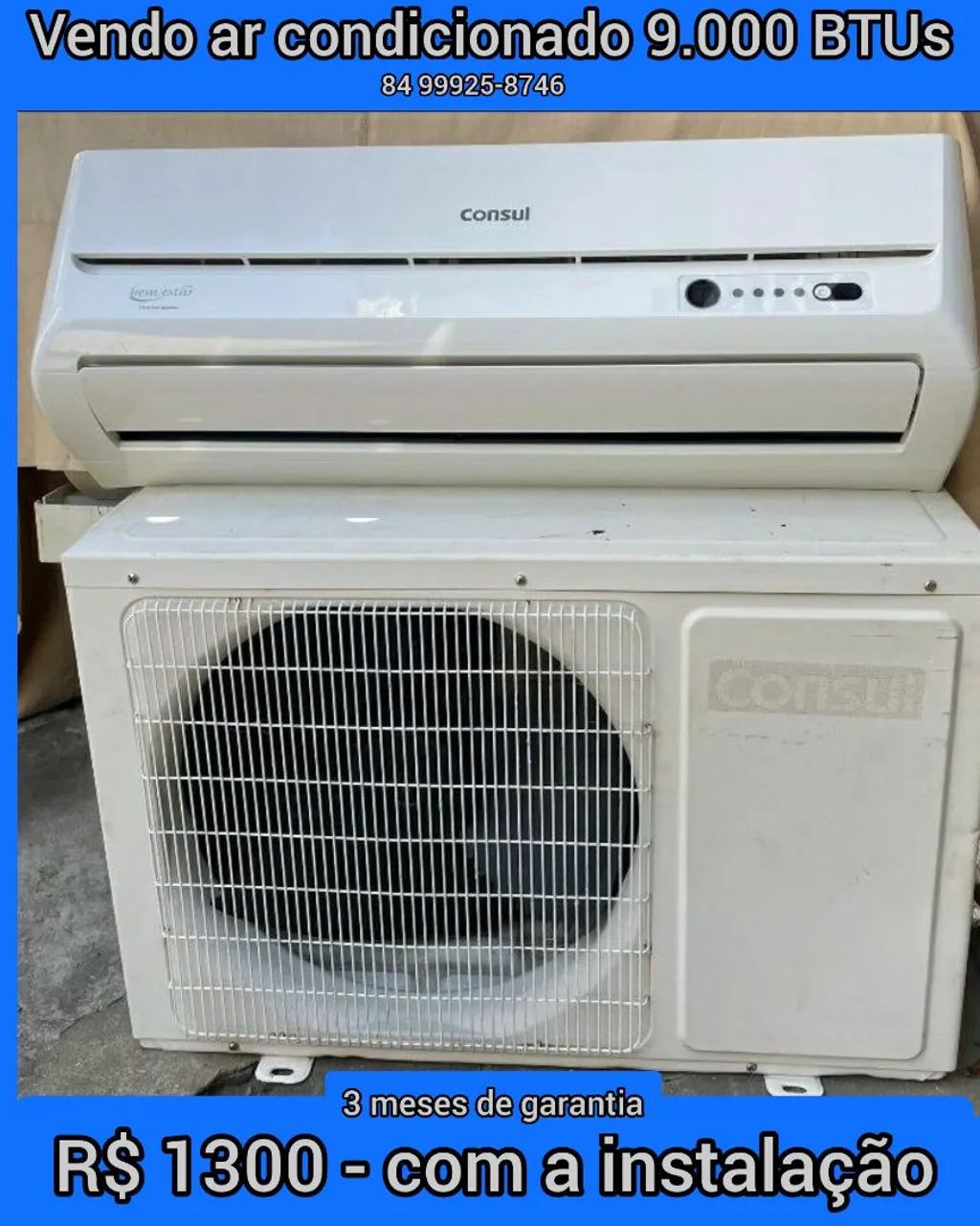 Vendo ar condicionado 9.000 BTUs