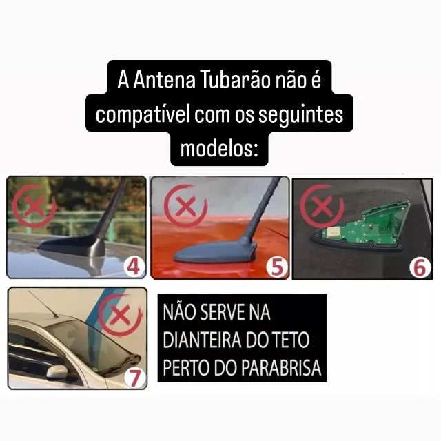 Antena Tubarão p/ Carro (Novo e Lacrado) - Foto 5