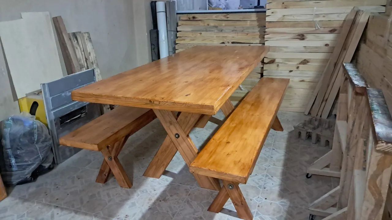 Mesa madeira maciça rustica