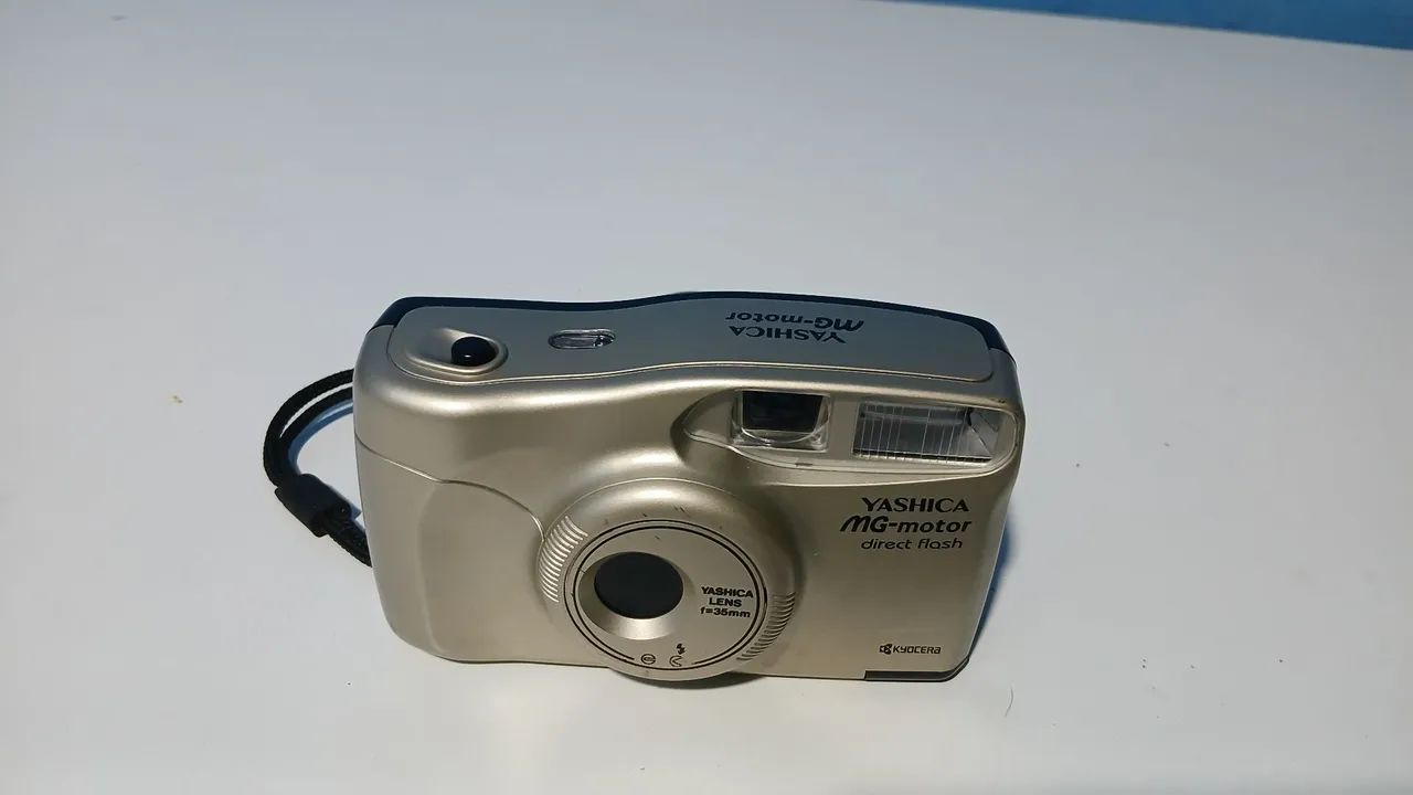 Câmera 35mm - Yashica MG - Motor Direct Flash Champagne (9.6/10) +  Case - Foto 4