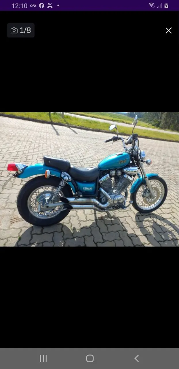 Escapamento esportivo sem abafador da Virago XV 535