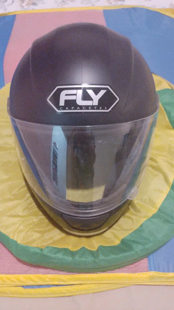 Capacete Fly Preto com Viseira