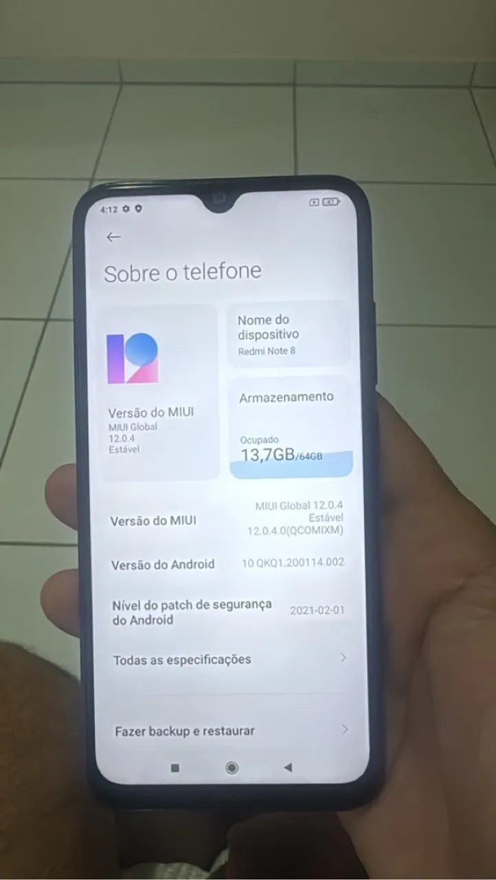 Xiaomi note 8 pro