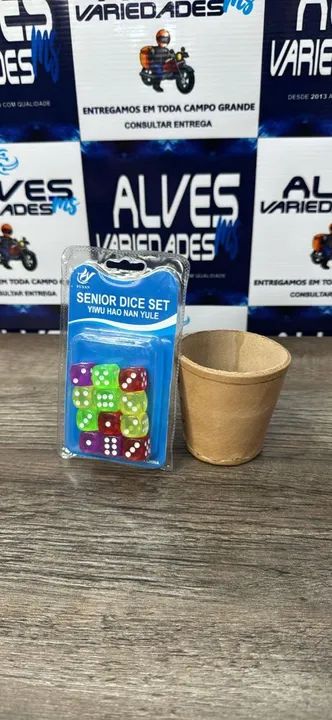 Kit jogo bozó - copo e dados  - Foto 2