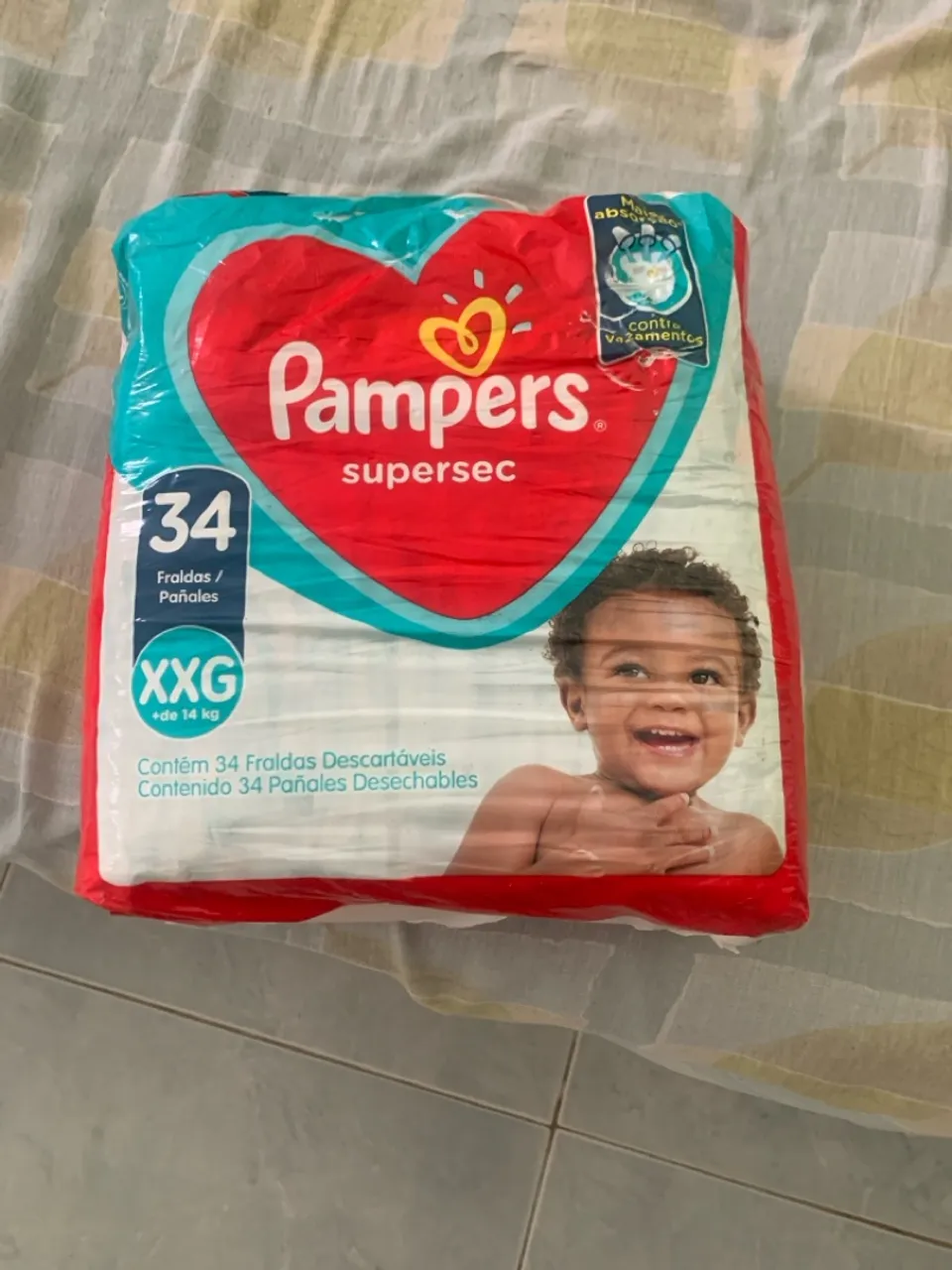 Fralda Pampers xxg supersec