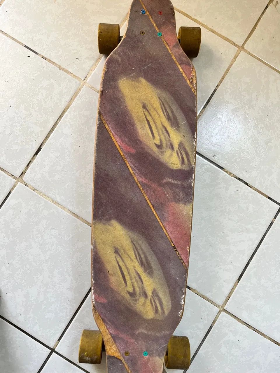 Longboard com rolamentos red bones - Foto 5